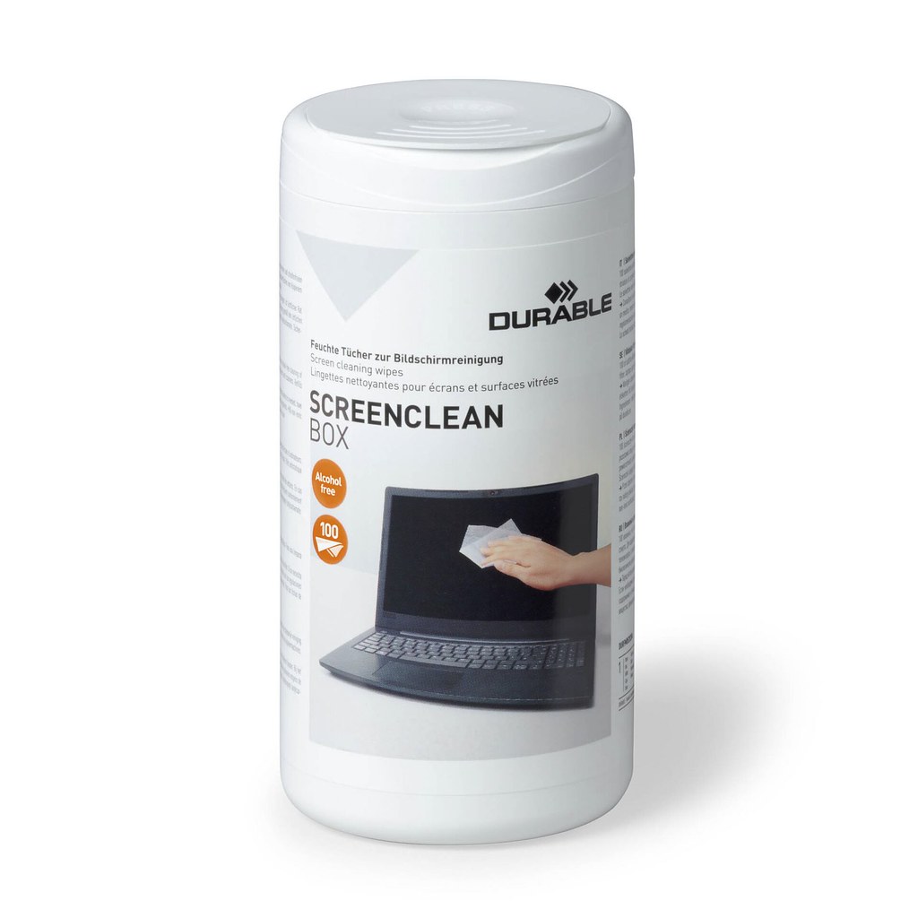 Durable - Καθαριστικό Γραφείου Box 100 Screen Cleaning Wipes 573602