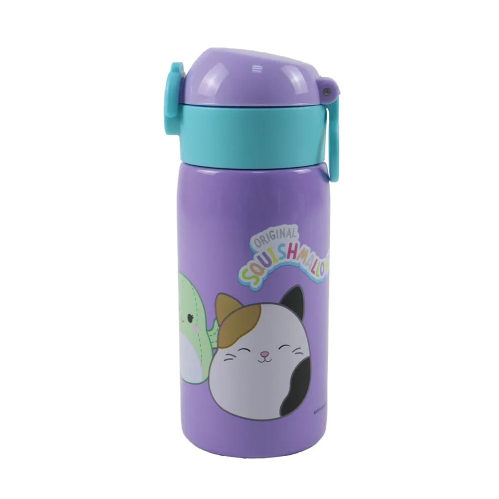 Gim - Παγούρι Ανοξείδωτο Με Καλαμάκι, Squishmallows 500 ml 574-20199