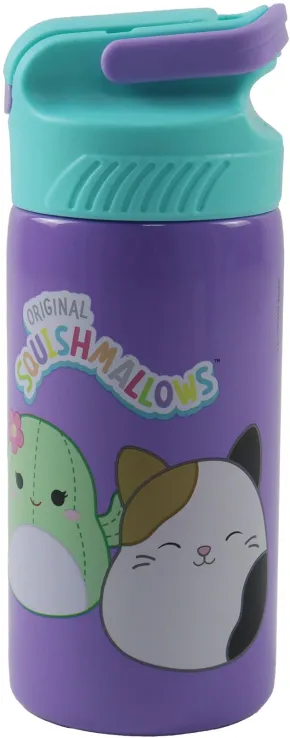 Gim - Παγούρι Ανοξείδωτο Με Καλαμάκι, Squishmallows 500 ml 574-20245