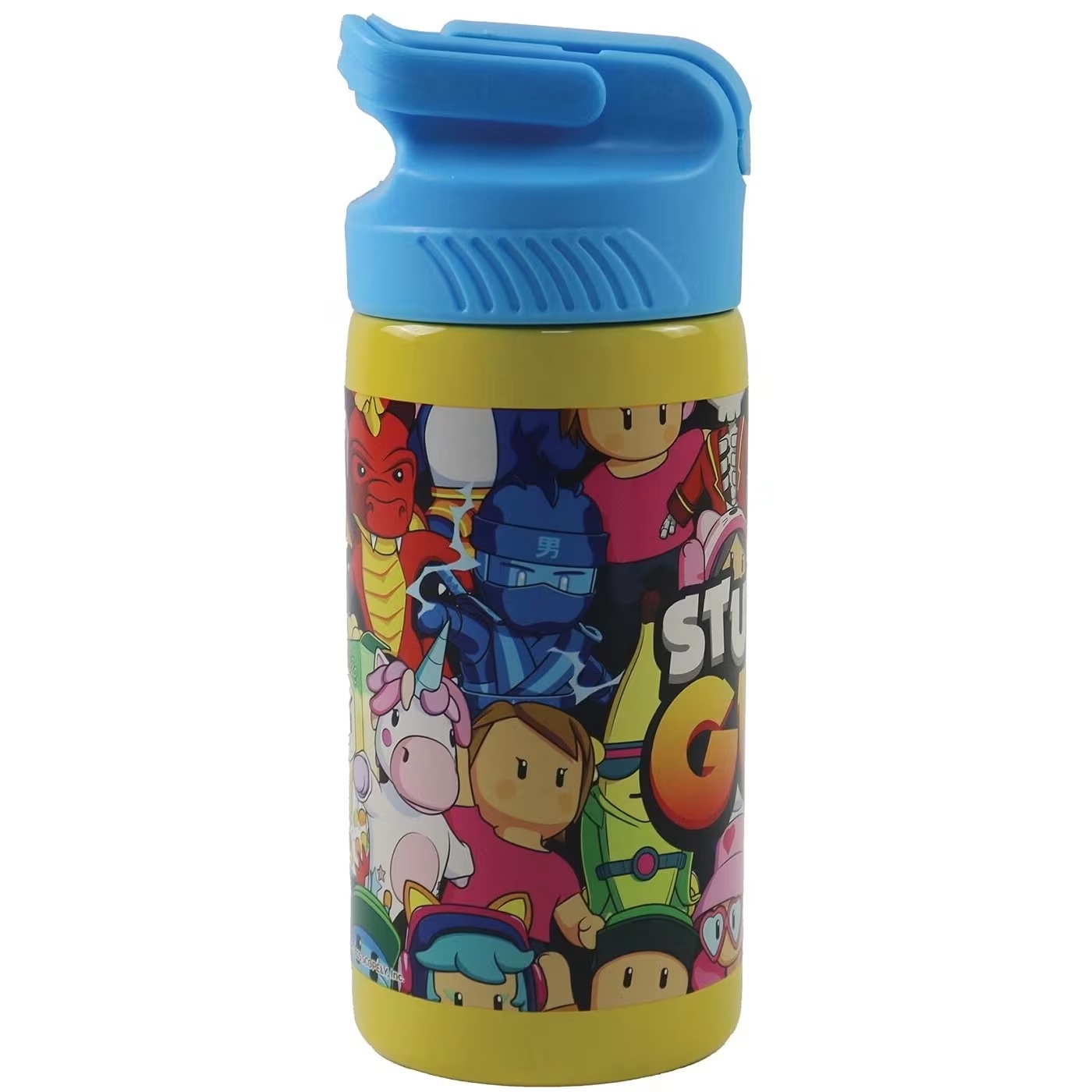 Gim - Παγούρι Ανοξείδωτο Με Καλαμάκι, Stumble Guys 500 ml 577-31245