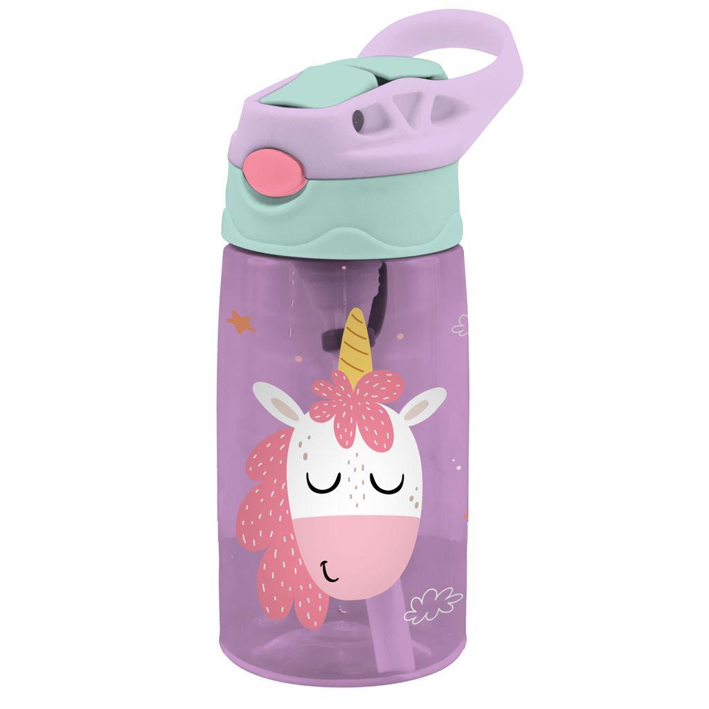 Diakakis - Παγούρι Πλαστικό PCTG Με Καλαμάκι Must, Unicorn 500 ml 586437