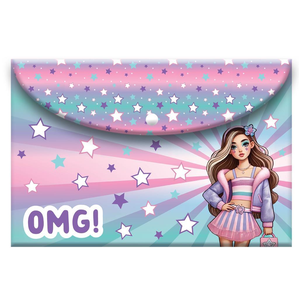 Diakakis - Φάκελος Κουμπί A4 Must, Fashion Girl 587337