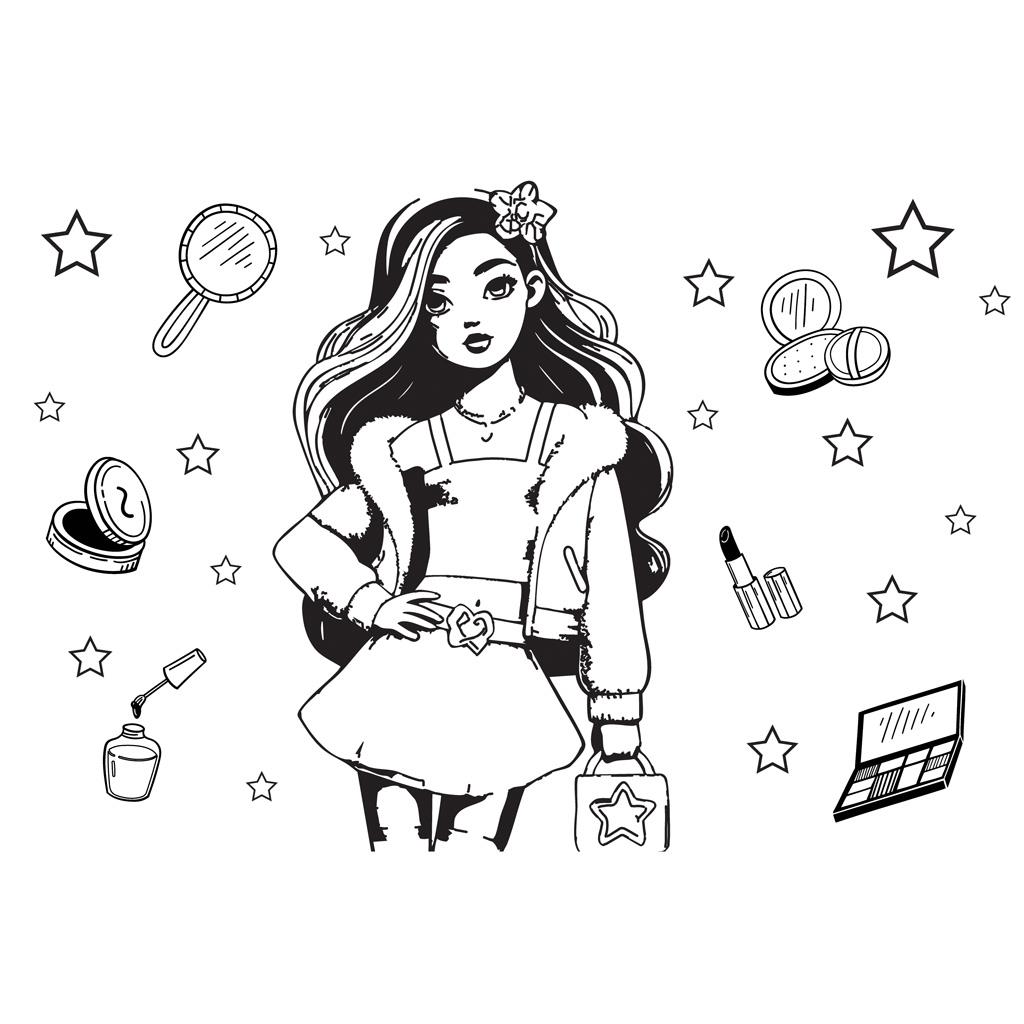 Diakakis - Μπλοκ Ζωγραφικής Κορίτσι 40Φ 23x33cm 587406