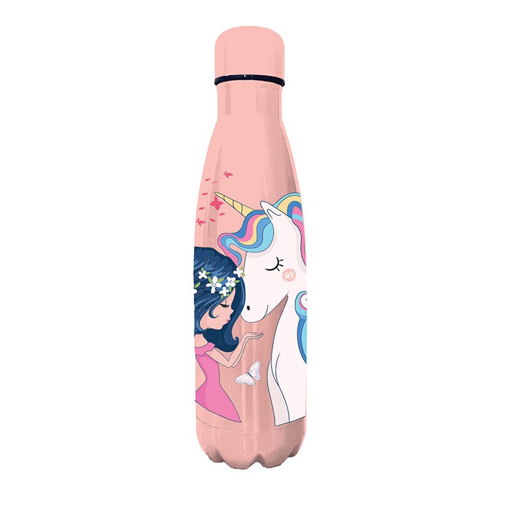 Diakakis - Παγούρι Θερμός Ανοξείδωτο 500 ml Must, Girl And Unicorn 587483