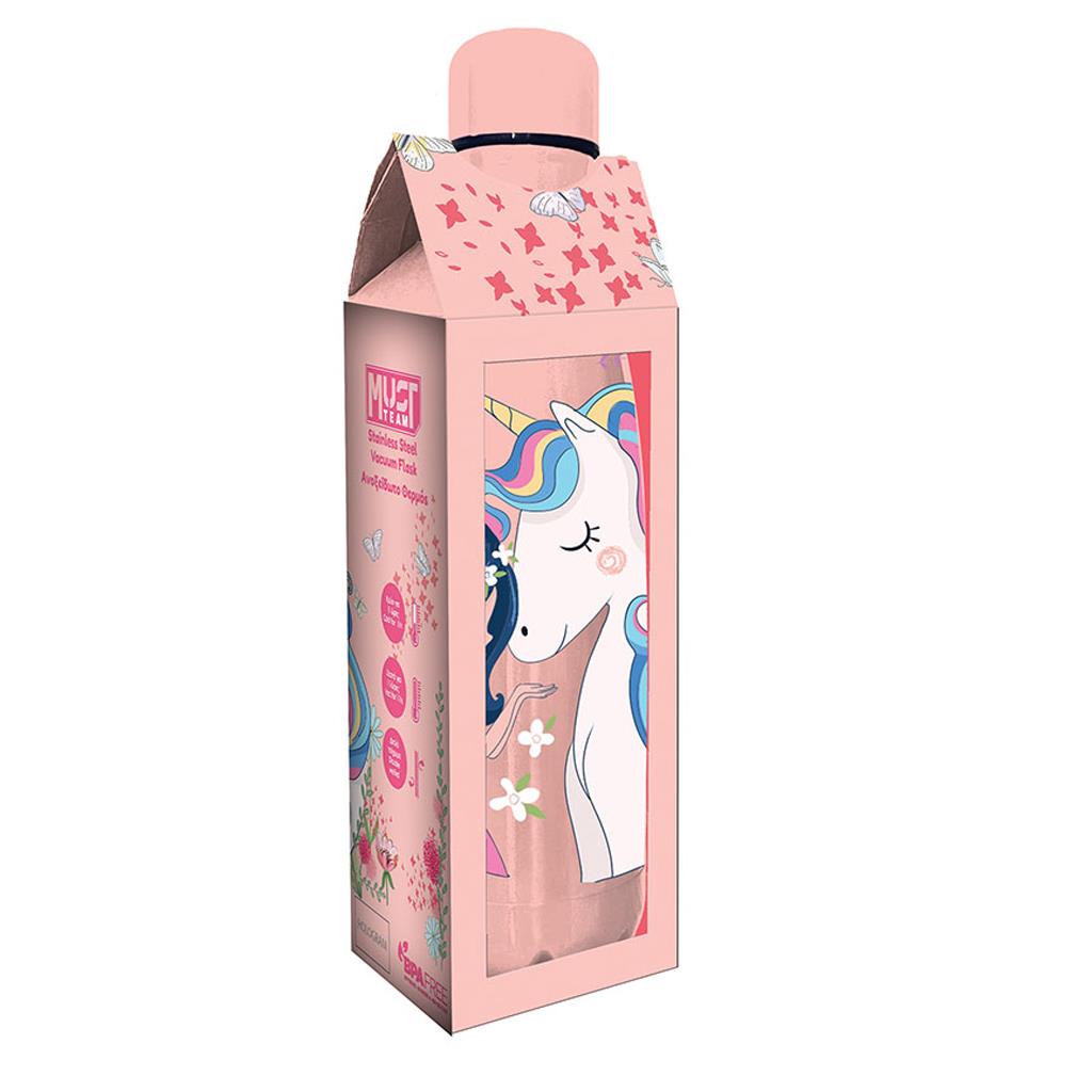 Diakakis - Παγούρι Θερμός Ανοξείδωτο 500 ml Must, Girl And Unicorn 587483