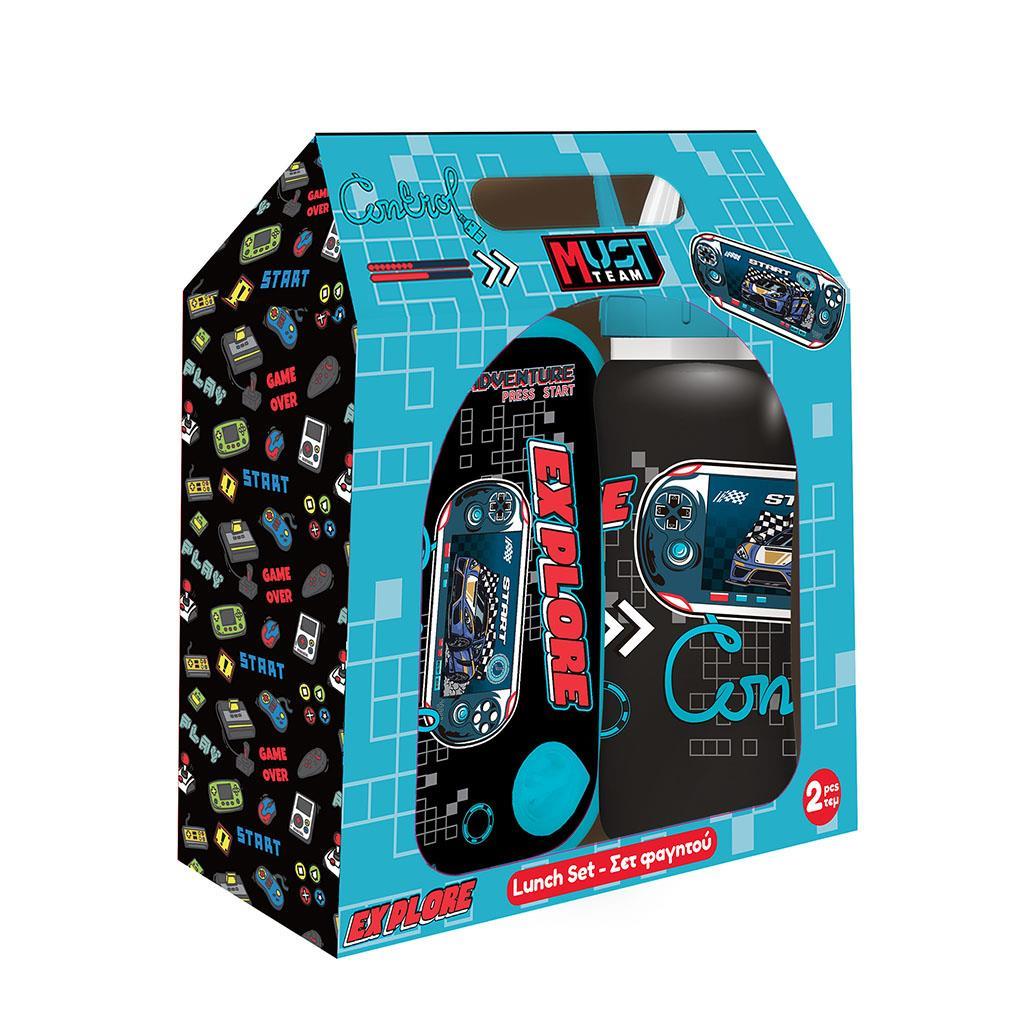 Diakakis - Σετ Φαγητοδοχείο PP 800ml Και Παγούρι Ανοξείδωτο 500ml, Explore 587518