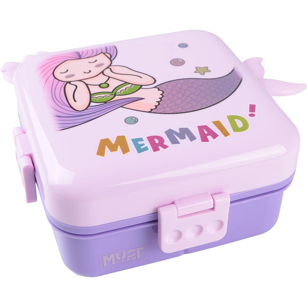 Diakakis - Φαγητοδοχείο 2 Σε 1 1590ml Και 70ml PP Πλαστικό Must, Mermaid 587527