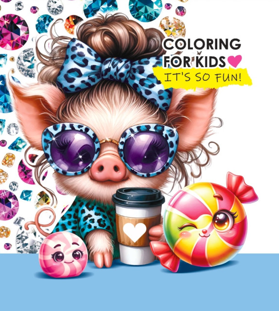 Coloring Page, Pig