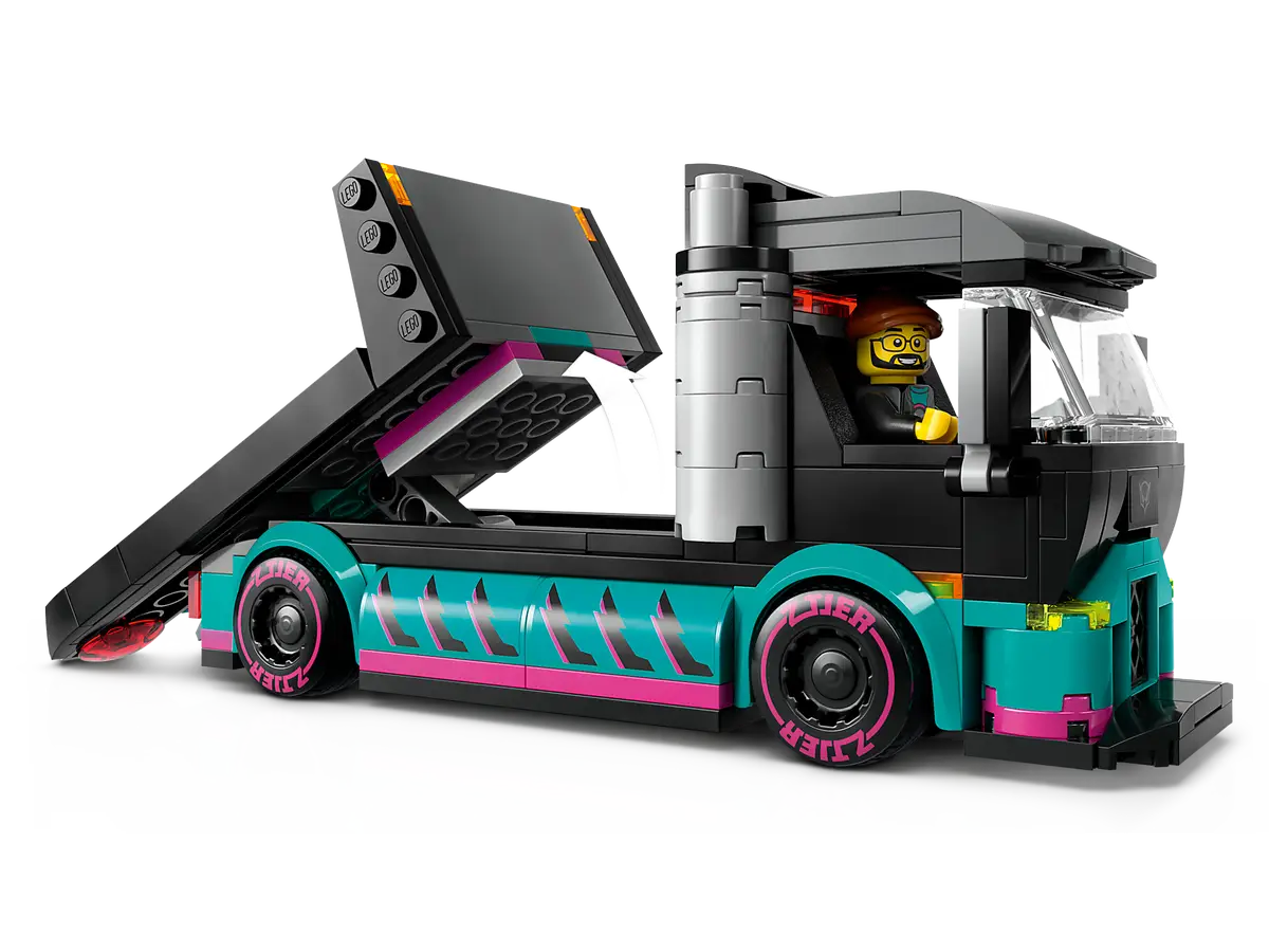 Lego City - Race Car And Car Carrier Truck 60406