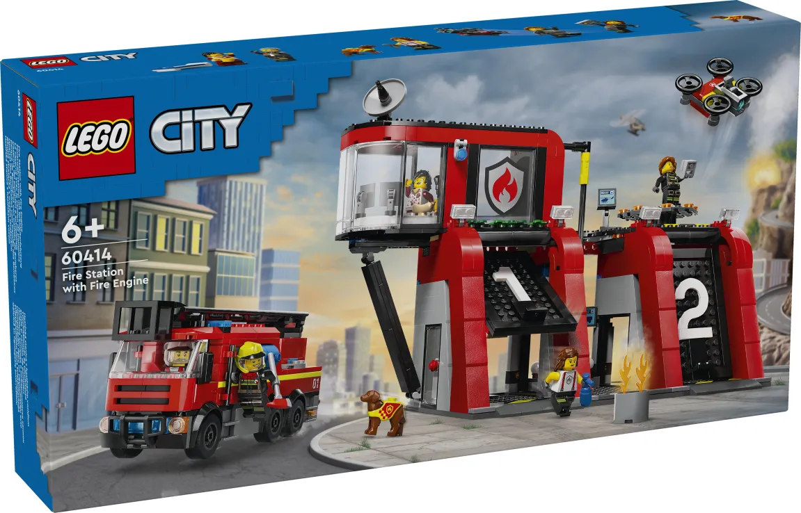 Lego City - Fire Station With Fire Truck 60414