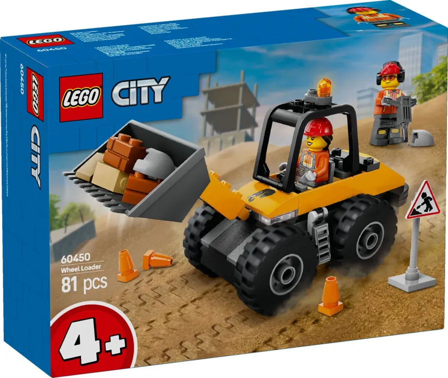 Lego City - Yellow Construction Wheel Loader 60450