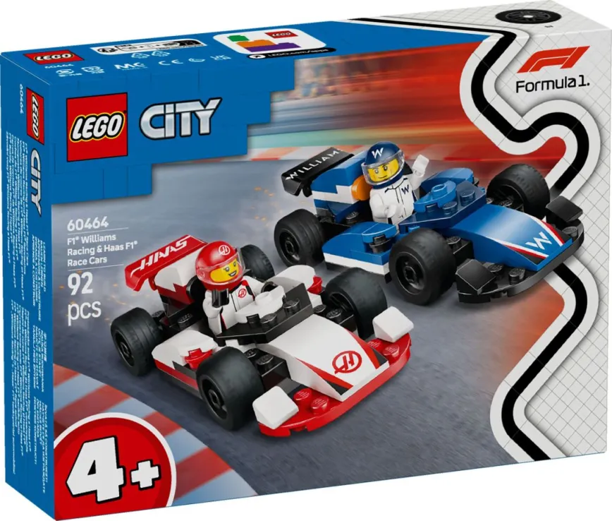 Lego City - Αγωνιστικά Αυτοκίνητα F1® Williams Racing & Haas 60464