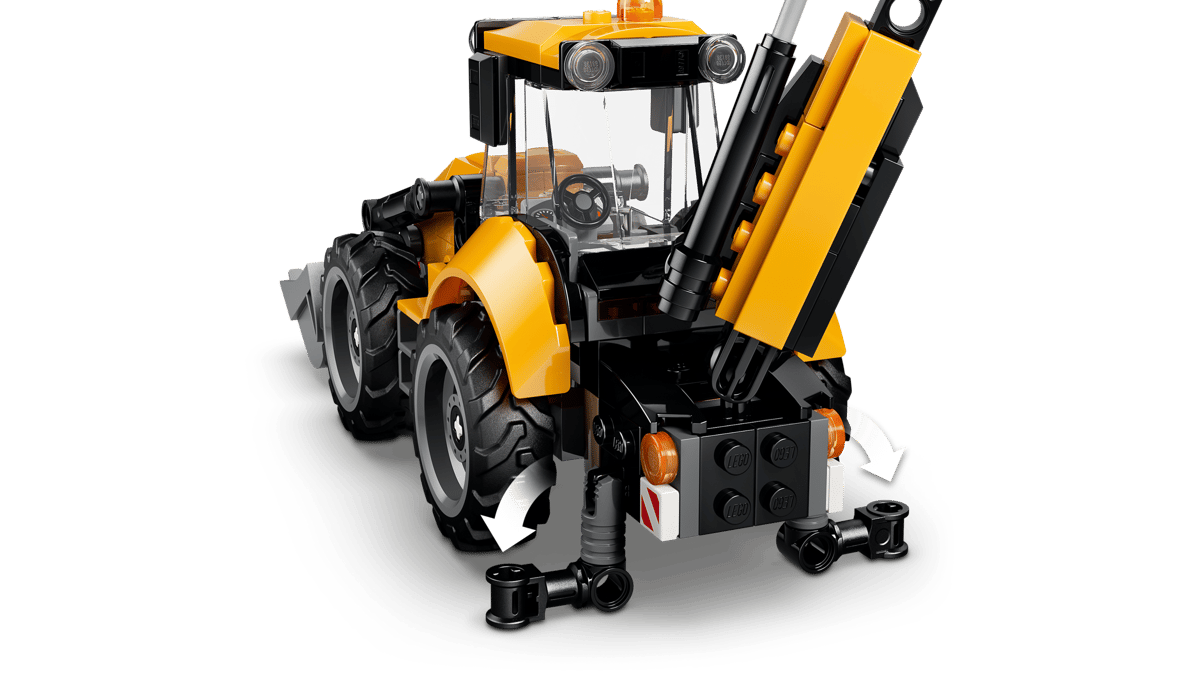 Lego City - Yellow Backhoe Loader 60480