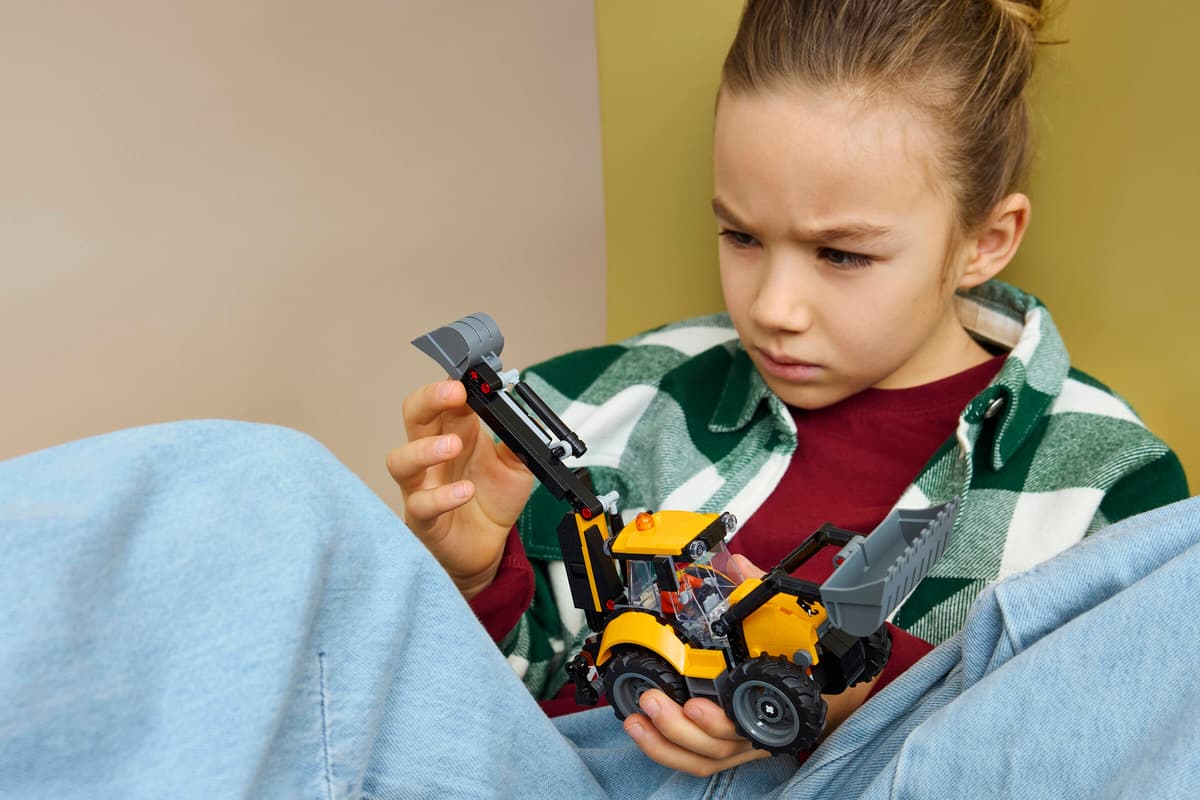 Lego City - Yellow Backhoe Loader 60480