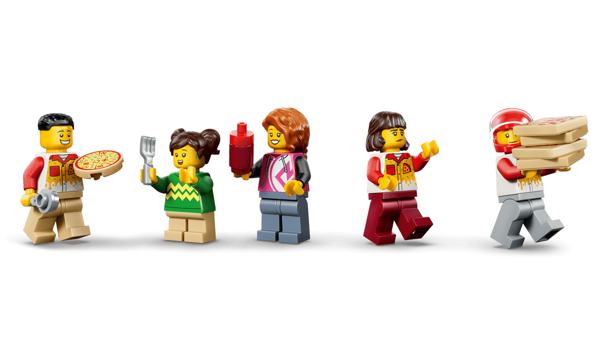 Lego City - Pizza Delivery Experience With Vehicles 60496