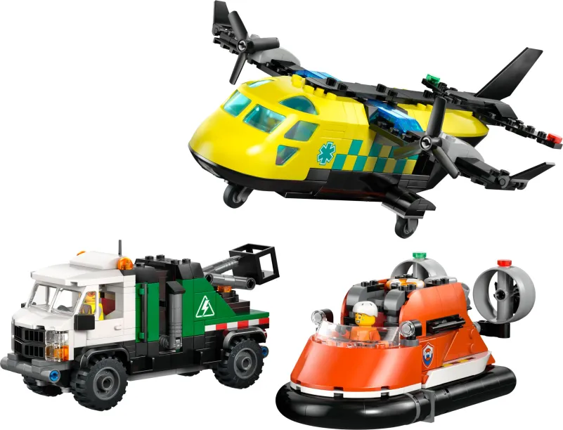 Lego City - Airplane, Service Truck & Hovercraft Remix 60505