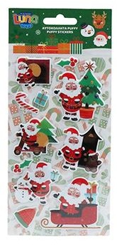 Luna - Αυτοκόλλητα Χριστουγεννιάτικα Puffy, Santa Claus 621136