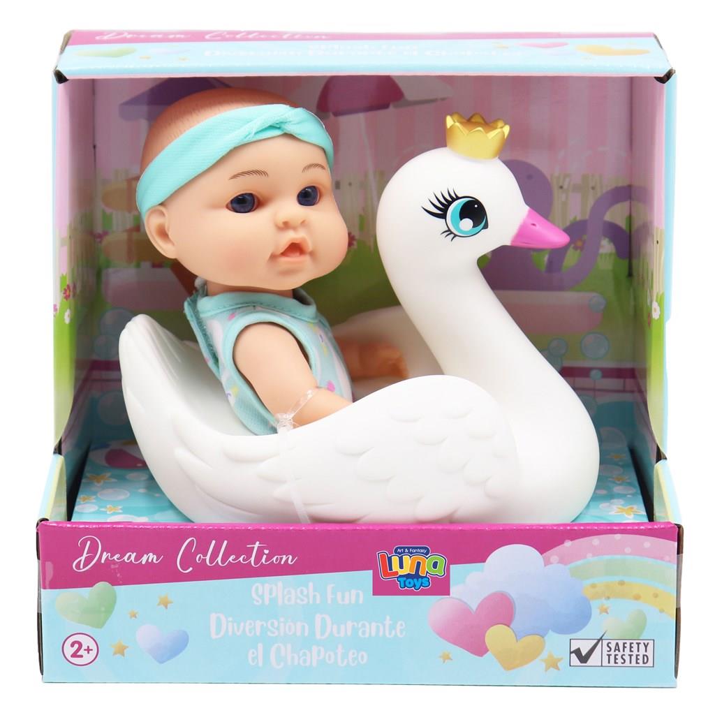 Luna - Σετ Με Μωρό Κούκλα Για Μπάνιο Με Ζωάκι 622174