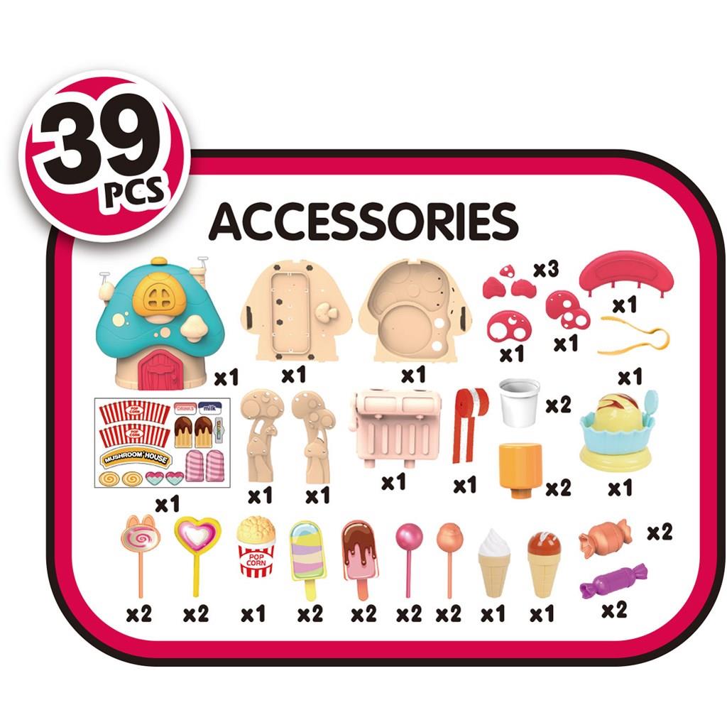 Luna - Βαλιτσάκι Μανιτάρι Ζαχαροπλαστικής Luna Toys Σετ 39 τμχ 622832