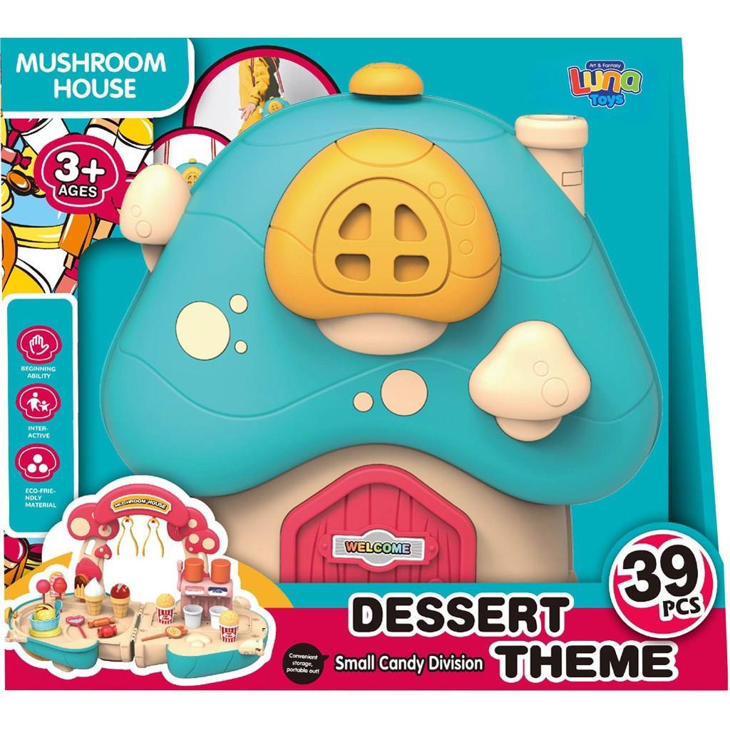 Luna - Βαλιτσάκι Μανιτάρι Ζαχαροπλαστικής Luna Toys Σετ 39 τμχ 622832
