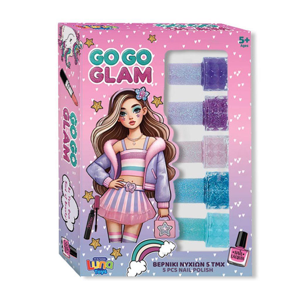 Luna - Βερνίκια Νυχιών Σετ Go Go Glam 5τμχ. 20,3x4x14 cm 623016
