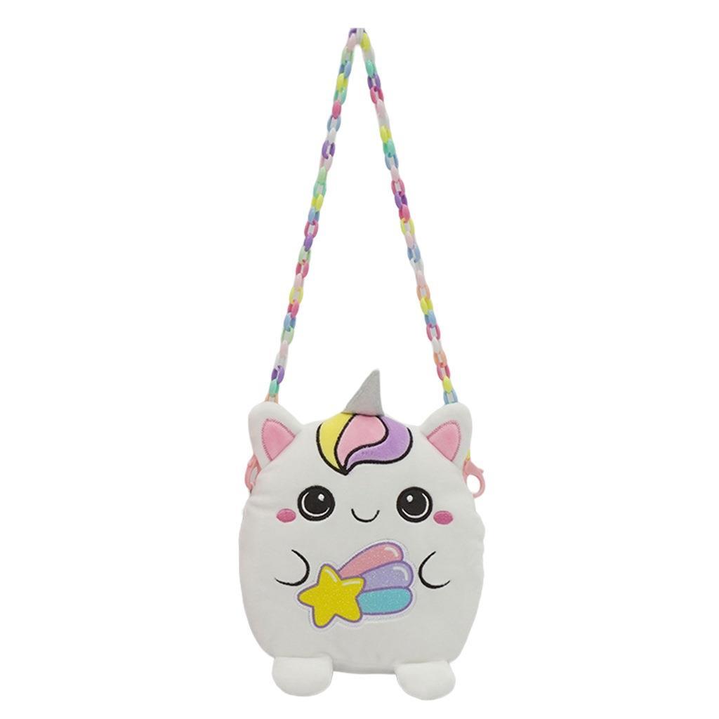 Luna - Λούτρινο Τσάντα Ώμου 20εκ, Squishcuties Γατούλα 623089