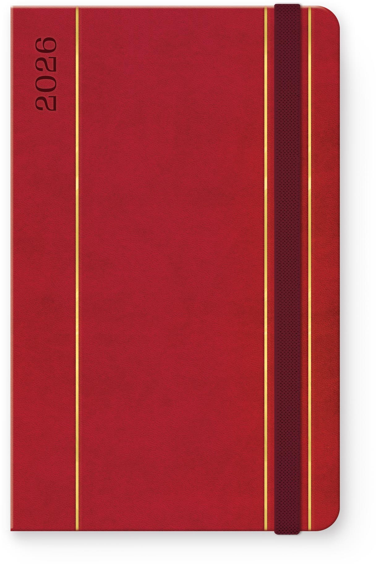 Unipap - Ημερήσιο Ημερολόγιο Nardo 2026, 13x21 Red 626-4713-81