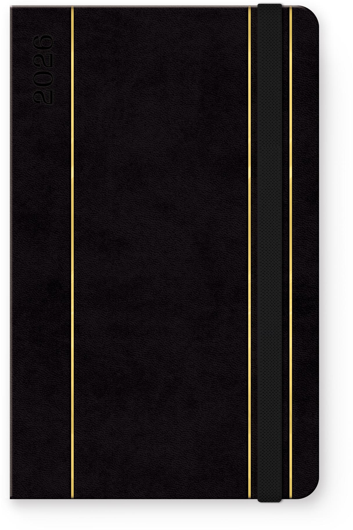 Unipap - Ημερήσιο Ημερολόγιο Nardo 2026, 13x21 Black 626-4713-90