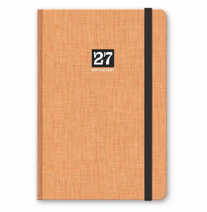 Unipap - Ημερήσιο Ημερολόγιο Τext Book 2027, Πορτοκαλί 17x24 627-1217-84