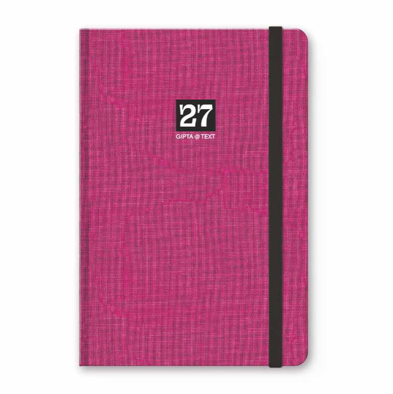 Unipap - Ημερήσιο Ημερολόγιο Τext Book 2027, Ματζέντα 13x21 627-1213-99
