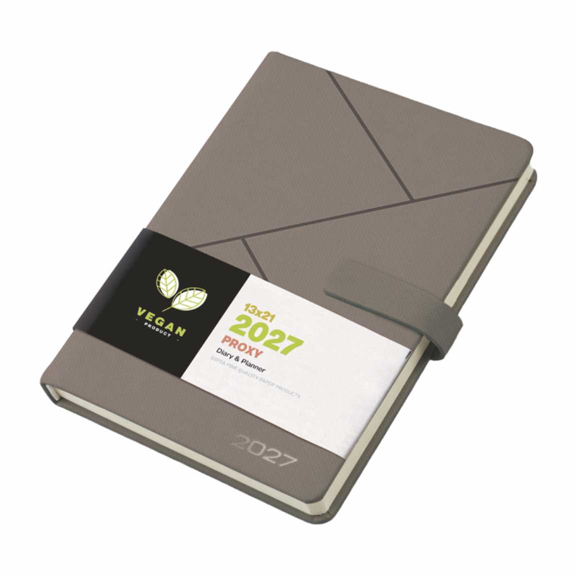 Unipap - Ημερήσιο Ημερολόγιο Proxy 2027, Γκρι 17x24 627-4217-92