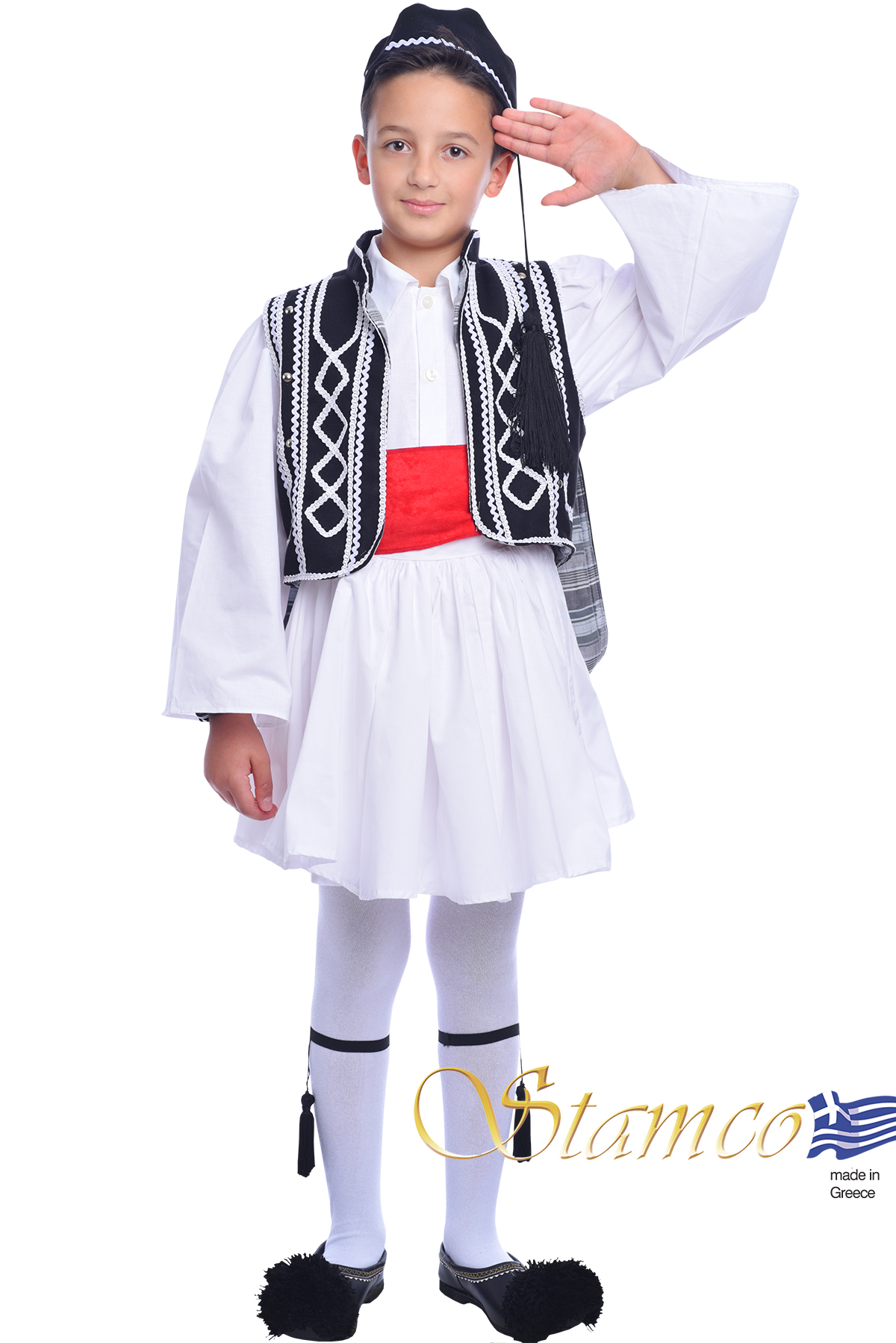 Stamco - Παραδοσιακή Φορεσιά Τσολιά Μαύρο-Λευκό 644607