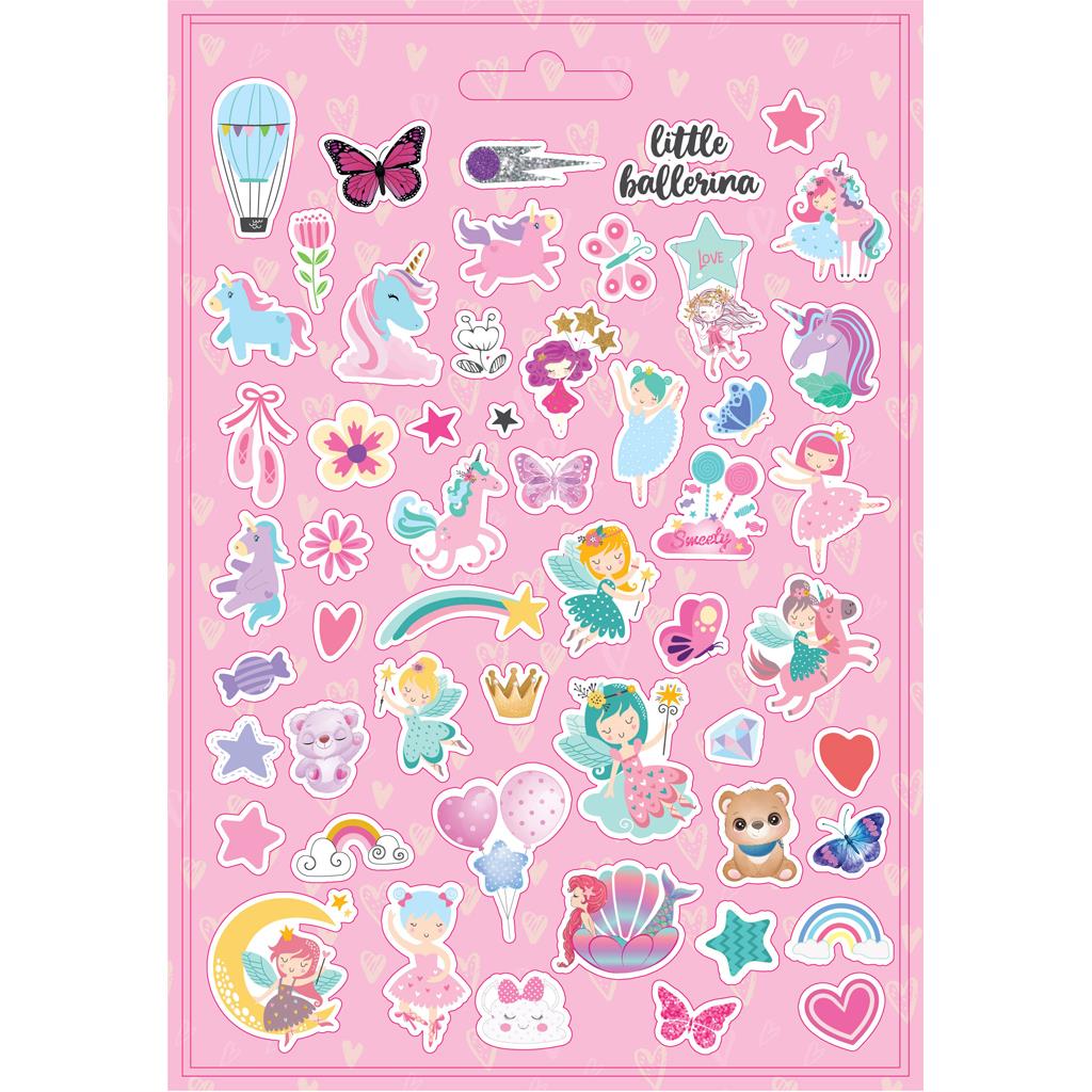 Diakakis - Αυτοκόλλητα Disney The Littlies Girl, Μπλόκ 300 Τμχ 646871