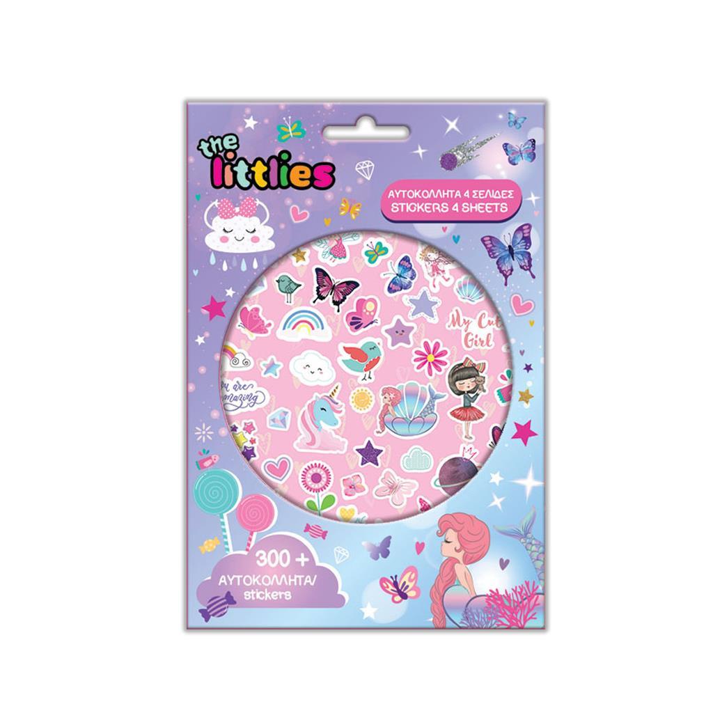 Diakakis - Αυτοκόλλητα Disney The Littlies Girl, Μπλόκ 300 Τμχ 646871