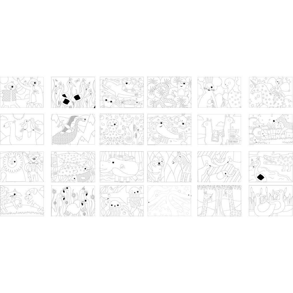 The Littlies - Μπλοκ Χρωματισμού Α4 24 Φύλλα Με Κινούμενα Μάτια, Ζώα Της Θάλασσας 647117