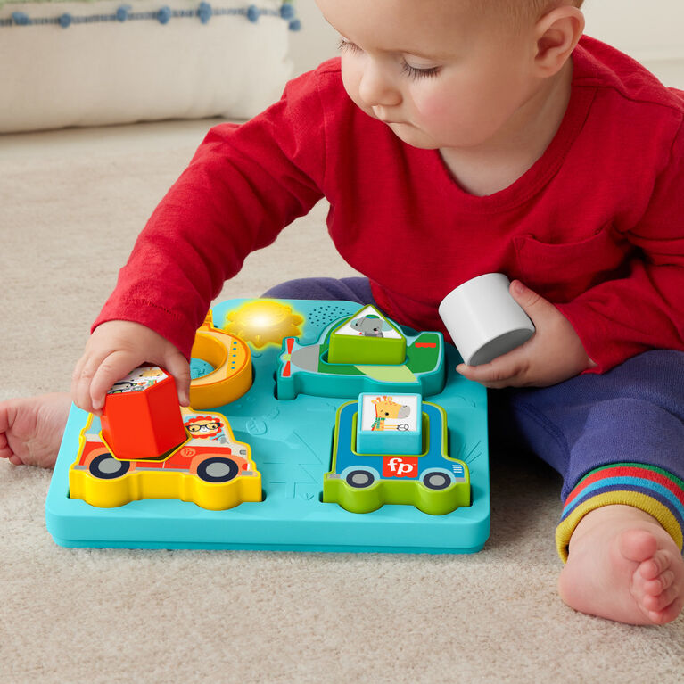 Fisher Price - Shapes & Sounds Vehicle Puzzle Παιχνίδι ταξινόμησης με μουσική και φώτα HRP31 Fisher Price - Shapes & Sounds Vehicle Puzzle Παιχνίδι ταξινόμησης με μουσική και φώτα HRP31