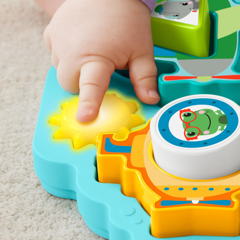 Fisher Price - Shapes & Sounds Vehicle Puzzle Παιχνίδι ταξινόμησης με μουσική και φώτα HRP31