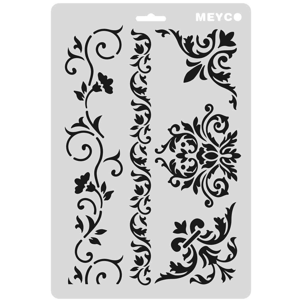 Meyco - Στενσιλ 21x31cm, Borders "Floral" 66032