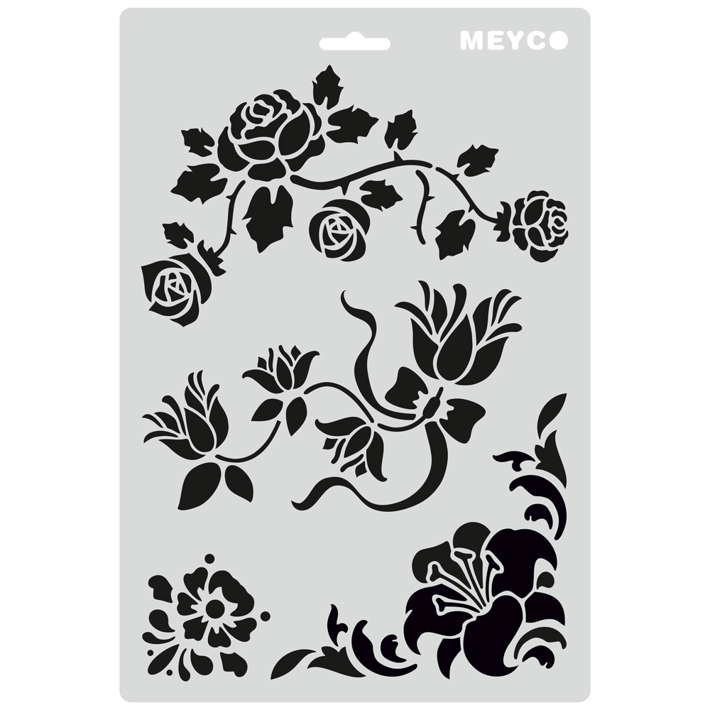 Meyco - Στενσιλ 21x31cm Flower Twine & Vrille 66044