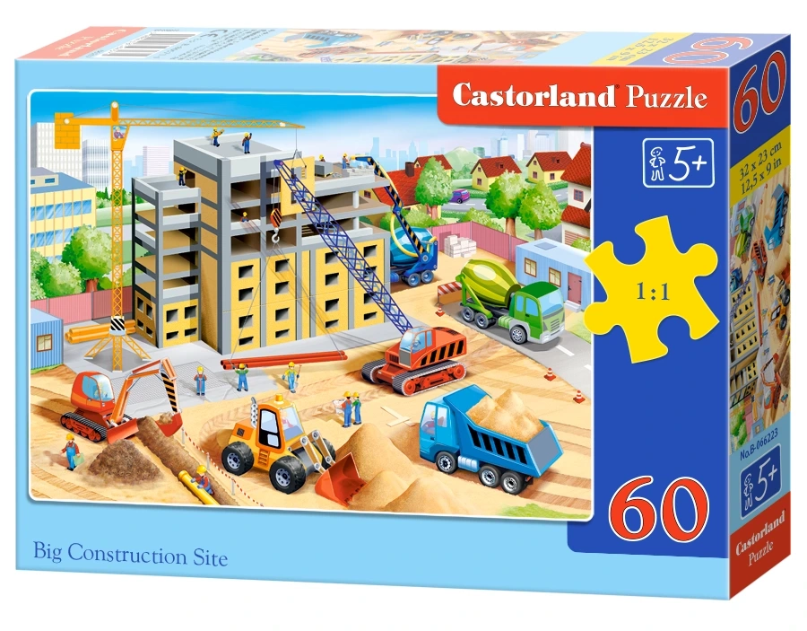 Castorland - Puzzle, Big Construction Site 60 Pcs 66223