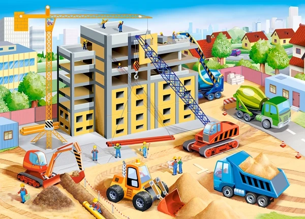 Castorland - Puzzle, Big Construction Site 60 Pcs 66223