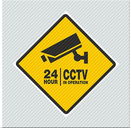 InfoSign - 24 Hour CCTV In Operation 67205