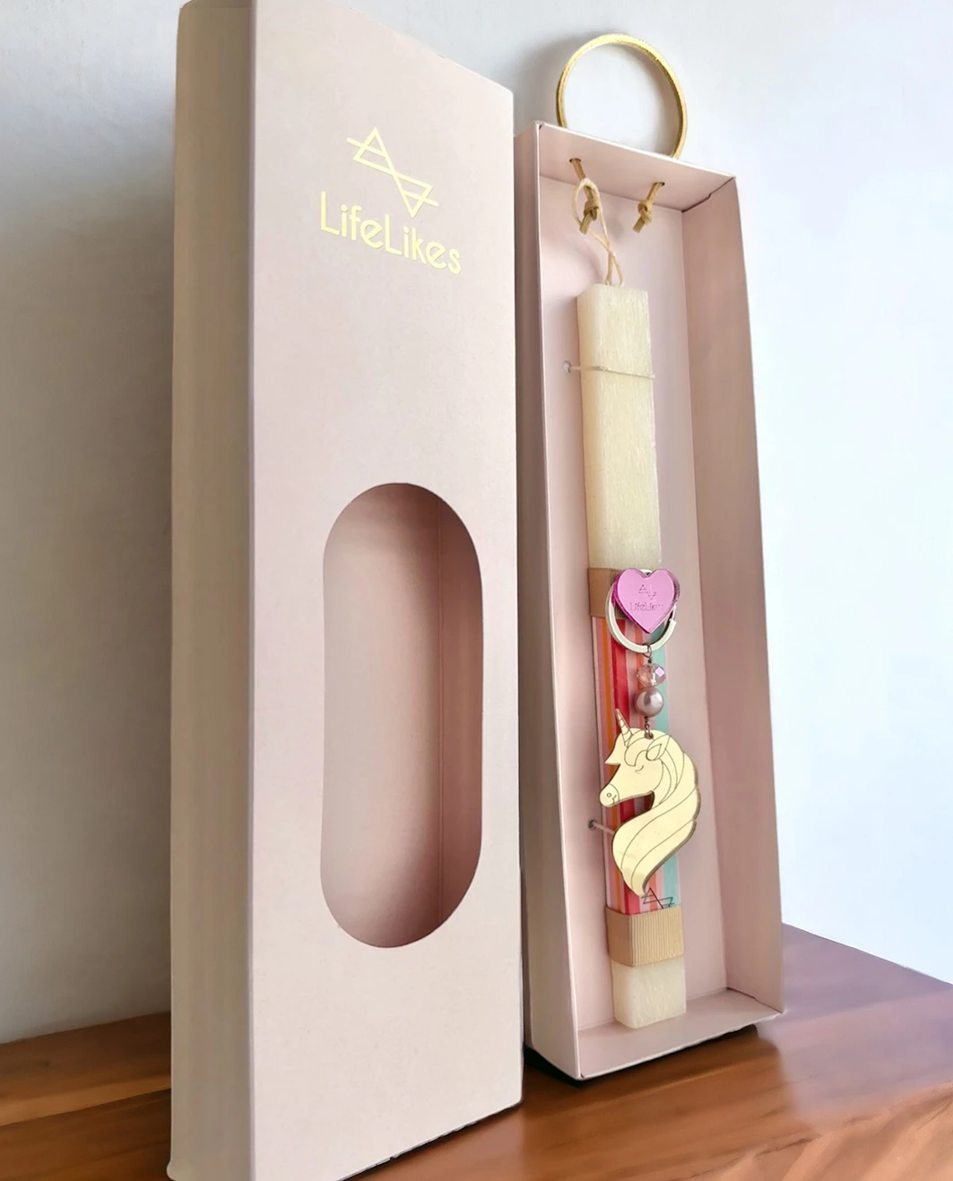 Life Likes - Λαμπάδα Μονόκερος Μπρελόκ, Ροζ 6724