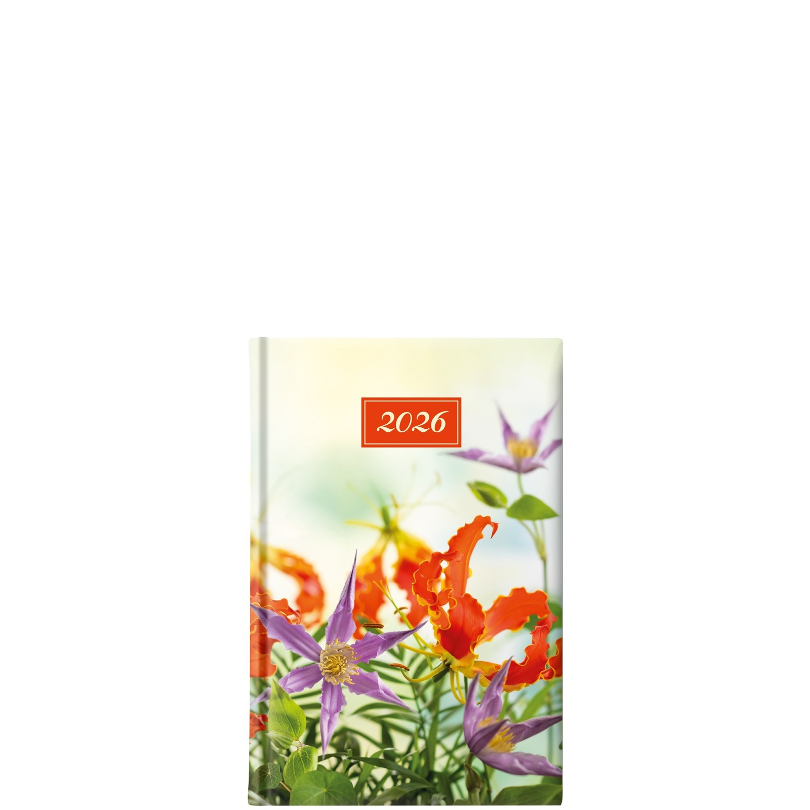 Θεοφύλακτος - Ημερήσιο Ημερολόγιο Fancy 2026, Orange Violet Flowers 11x16.5 68599.003