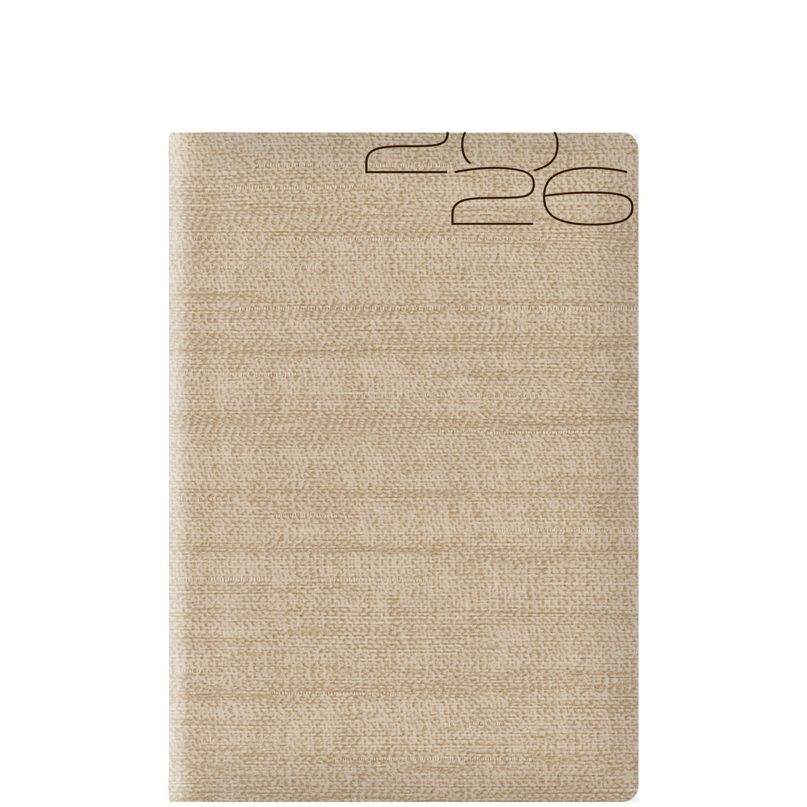 Θεοφύλακτος - Ημερήσιο Ημερολόγιο Kashmir Flat 2026, Sand 17x24 6872C.D51