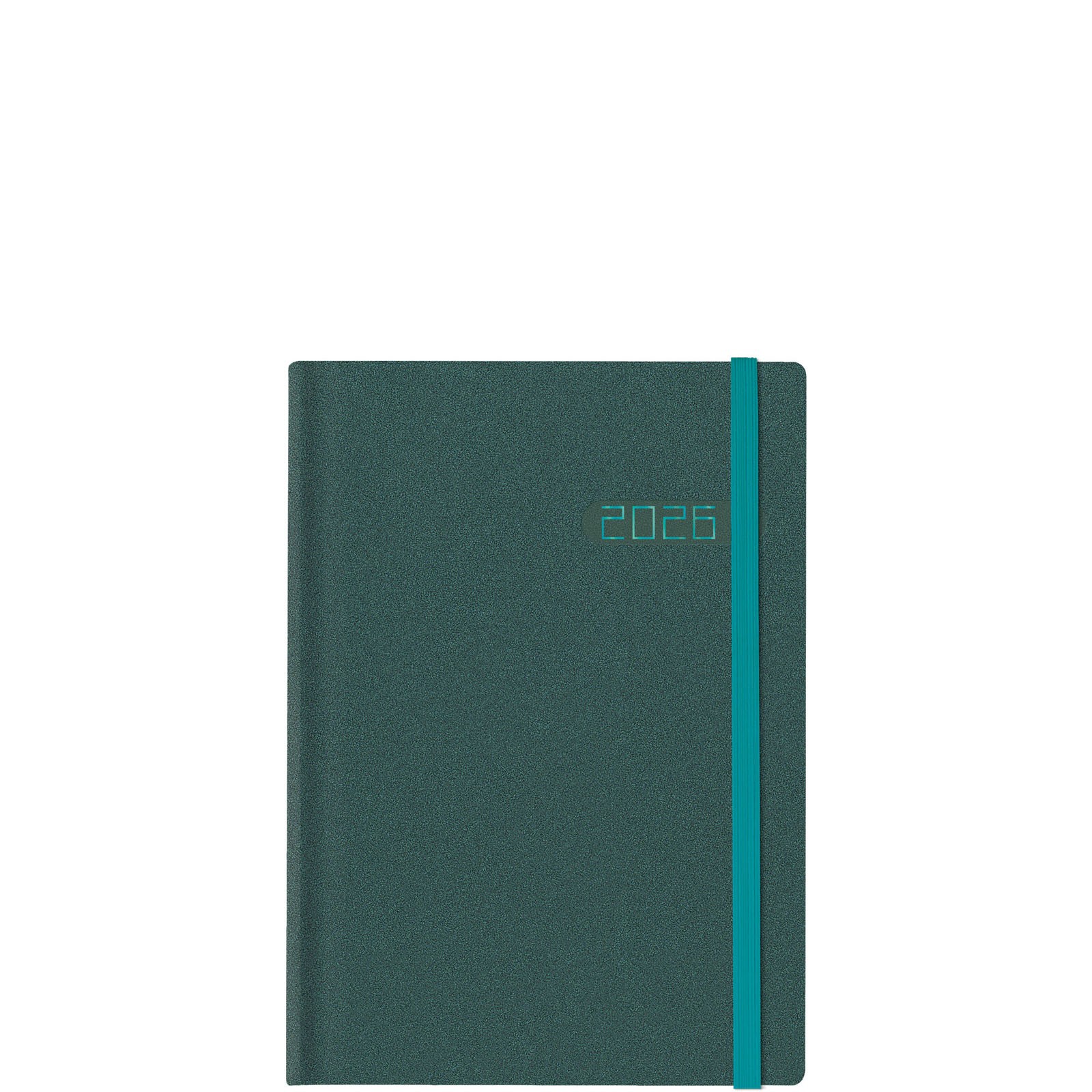 Θεοφύλακτος - Ημερήσιο Ημερολόγιο Winner Metal 2026, Petrol/Turquoise 14.5x20.5 6891M.E24