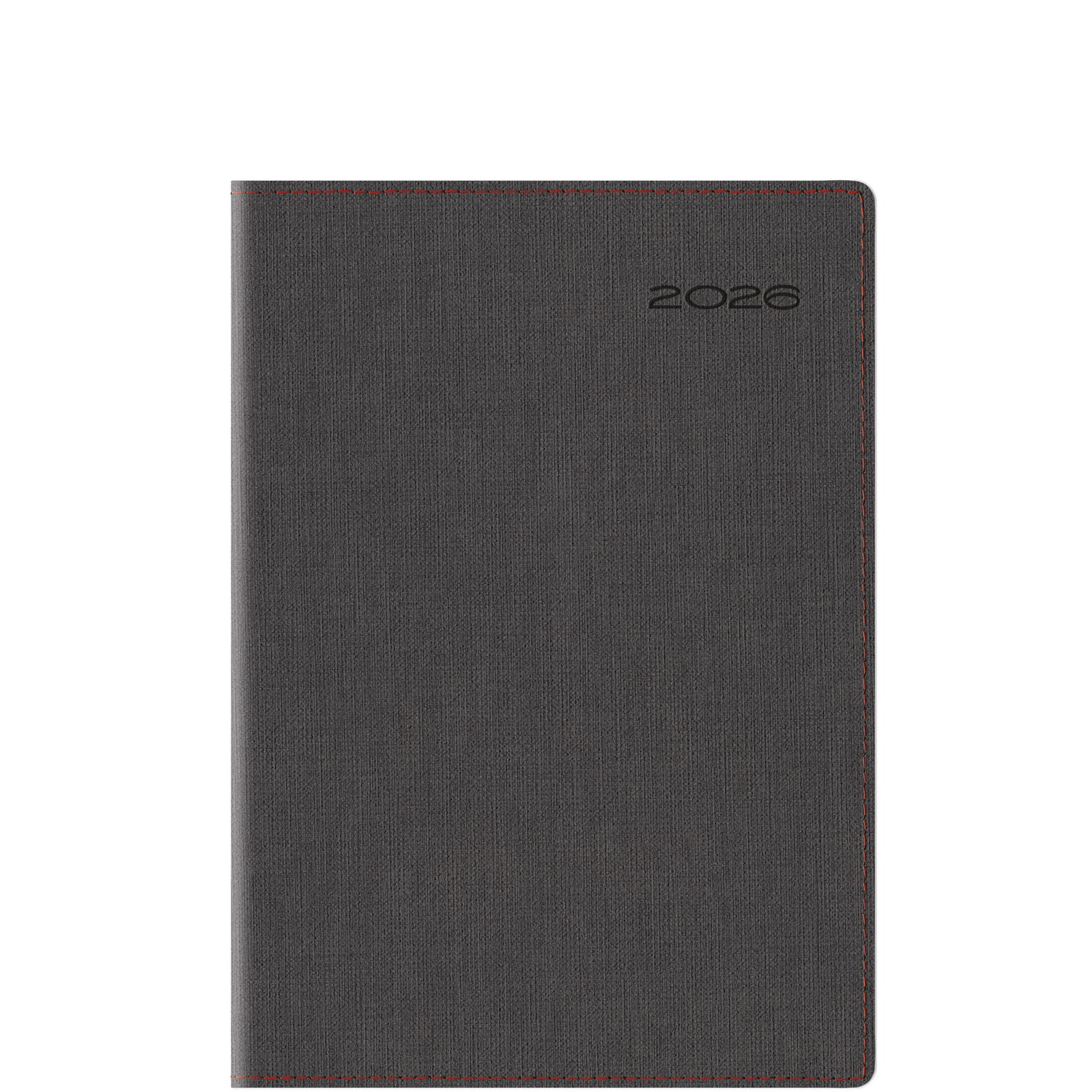 Θεοφύλακτος - Ημερήσιο Ημερολόγιο Derby Firenze Flex 2026, Charcoal/Red 17x24 6967C.U63