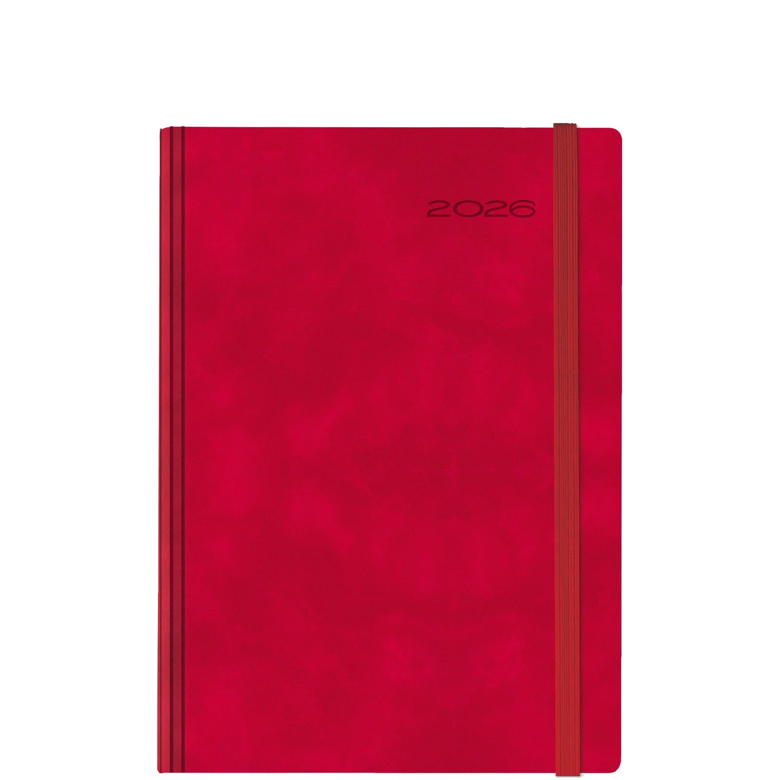 Θεοφύλακτος - Ημερήσιο Ημερολόγιο Avenue Chia Elastic 2026, Red 17x24 696E9.C06
