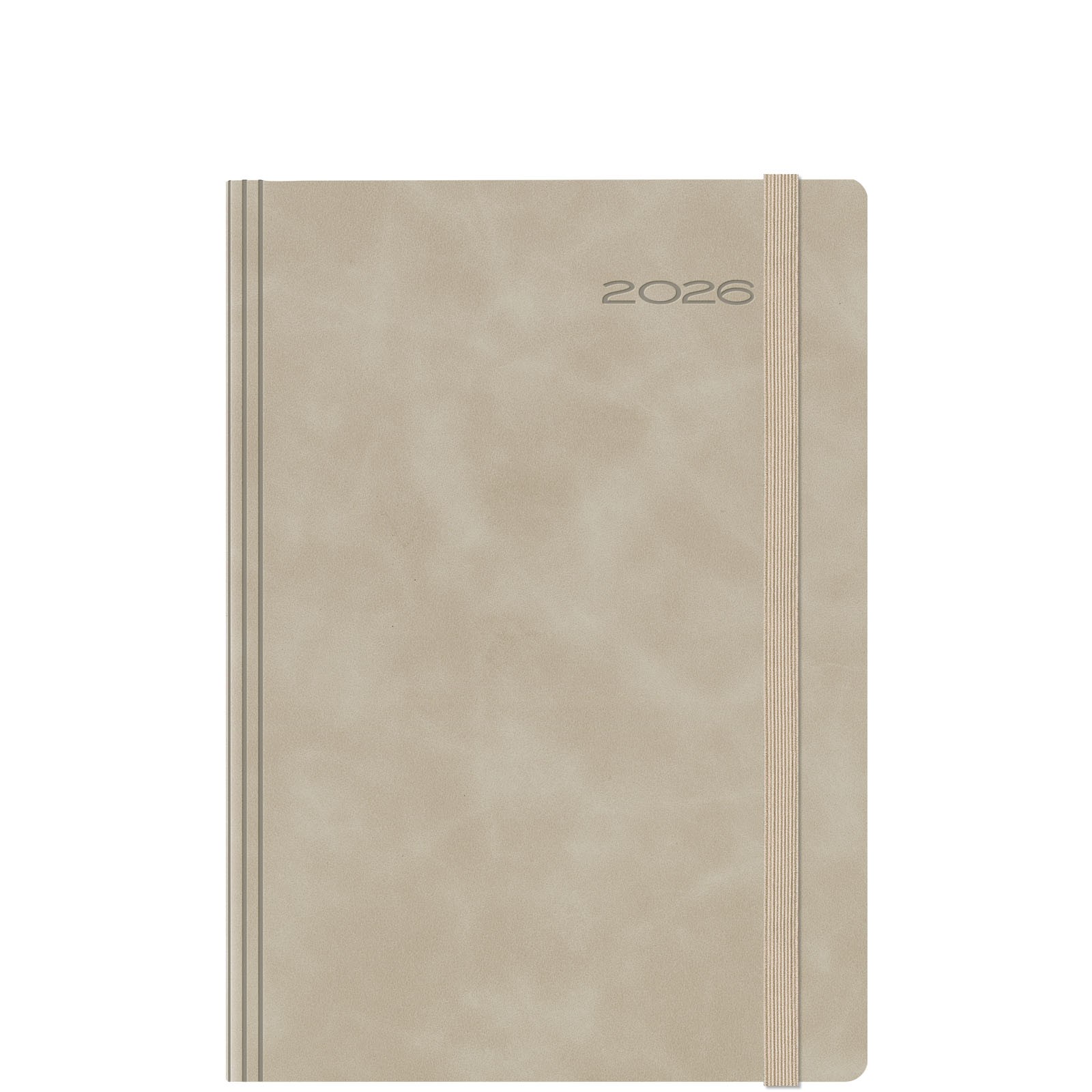 Θεοφύλακτος - Ημερήσιο Ημερολόγιο Avenue Chia Elastic 2026, Beige 17x24 696E9.C18