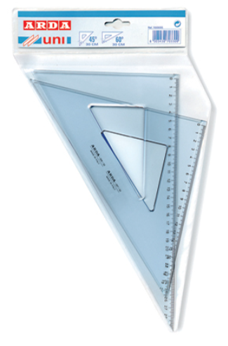 Arda - Τρίγωνα Σετ 2 Τεμαχίων 35cm. 45° & 60° 70335SS Arda - Τρίγωνα Σετ 2 Τεμαχίων 35cm. 45° & 60° 70335SS